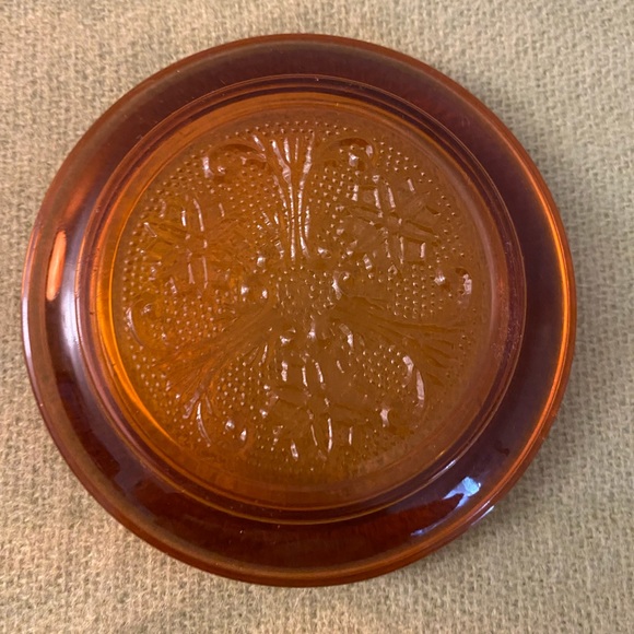 70s Vintage Amber Ashtray